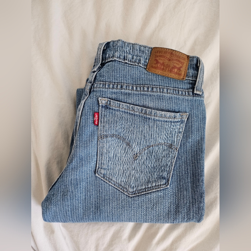 Levi's Striped 711 Skinny Jeans